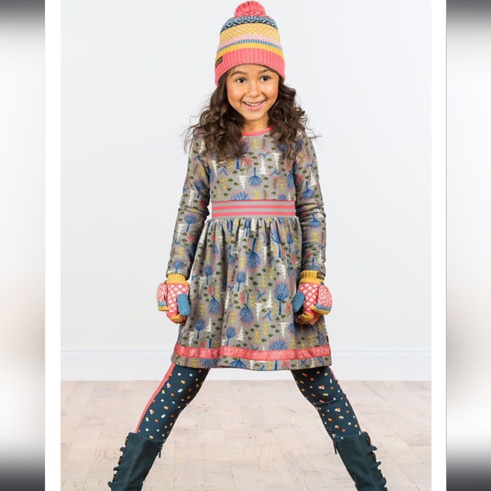 Matilda Jane Around Town Make Believe Trees Dress Girls 8